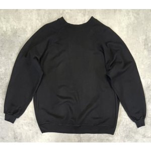 画像: 90'S FRUIT OF THE LOOM ラグランスリーブ スウェットシャツ ブラック USA製 (VINTAGE)