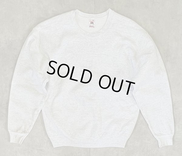 画像1: 90'S FRUIT OF THE LOOM クルーネック ヘビーウエイト スウェットシャツ アッシュグレー USA製 (VINTAGE)