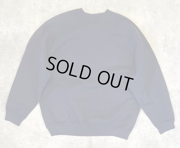 画像4: 80'S DISCUS ATHLETIC 脇の下ガゼット付き ラグランスリーブ スウェットシャツ ネイビー USA製 (VINTAGE)