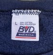 画像2: 90'S BVD クルーネック スウェットシャツ ネイビー USA製 (VINTAGE)