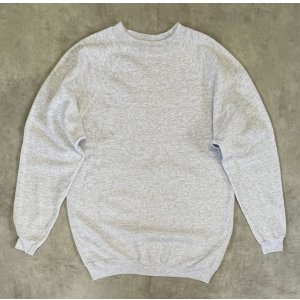 画像: 90'S HANES ラグランスリーブ スウェットシャツ アッシュグレー USA製 (VINTAGE)