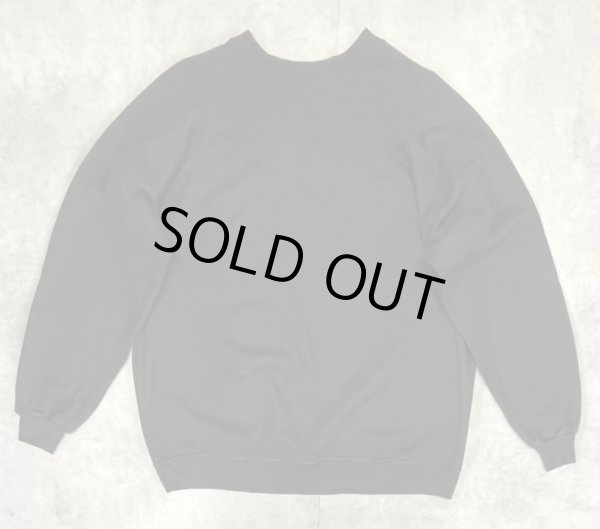 画像3: 90'S HANES HERWAY ラグランスリーブ スウェットシャツ ブラック USA製 (VINTAGE)