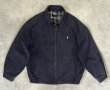 画像1: 90'S RALPH LAUREN チンスト付き ドリズラージャケット ネイビー (VINTAGE)