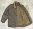 画像3: 00'S BANANA REPUBLIC 旧タグ 襟レザー ハンティングジャケット カーキ (VINTAGE)