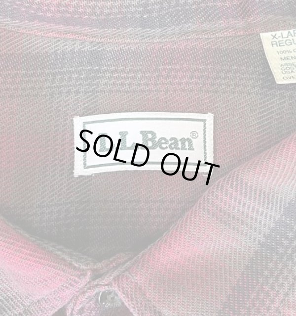 画像2: 90'S LL Bean ヘビーフランネル ワークシャツ チェック柄 (VINTAGE)