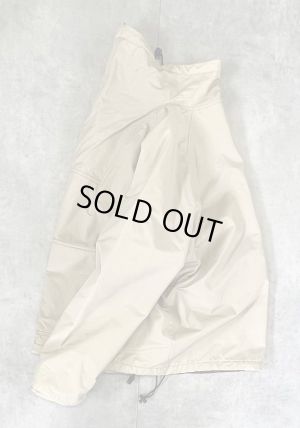 画像4: 00'S J.CREW 旧タグ コットン/ナイロン 裏地フリース アノラック ベージュ (VINTAGE)