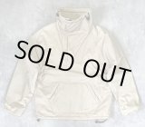画像: 00'S J.CREW 旧タグ コットン/ナイロン 裏地フリース アノラック ベージュ (VINTAGE)