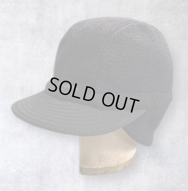 画像1: 02'S PATAGONIA "SYNCHILLA DUCKBILL CAP" 2WAY フリースキャップ ブラック (VINTAGE)