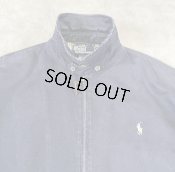 画像3: 90'S RALPH LAUREN チンスト付き ドリズラージャケット ネイビー (VINTAGE)
