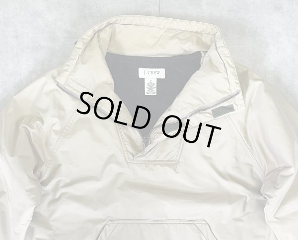 画像3: 00'S J.CREW 旧タグ コットン/ナイロン 裏地フリース アノラック ベージュ (VINTAGE)