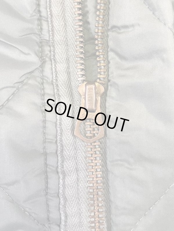 画像3: 70'S アメリカ軍 USAF "CWU-9/P 初期型" キルティング ライナージャケット セージグリーン (VINTAGE) 