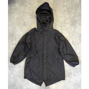 画像: 80'S アメリカ軍 US ARMY コットン スノーカモパーカー 後染めブラック (VINTAGE)