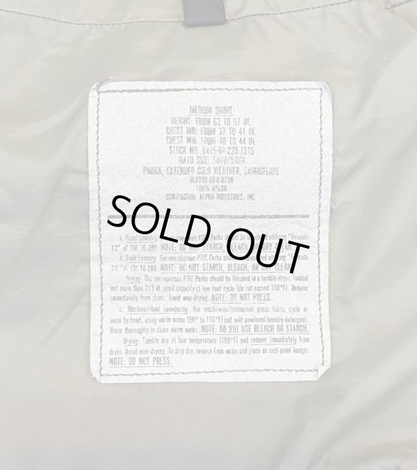 画像2: 80'S アメリカ軍 US ARMY ECWCS "GEN1前期モデル" GORE-TEX パーカー ウッドランドカモ M-SHORT (VINTAGE)