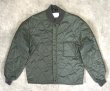 画像1: 70'S アメリカ軍 USAF "CWU-9/P 初期型" キルティング ライナージャケット セージグリーン (VINTAGE) 