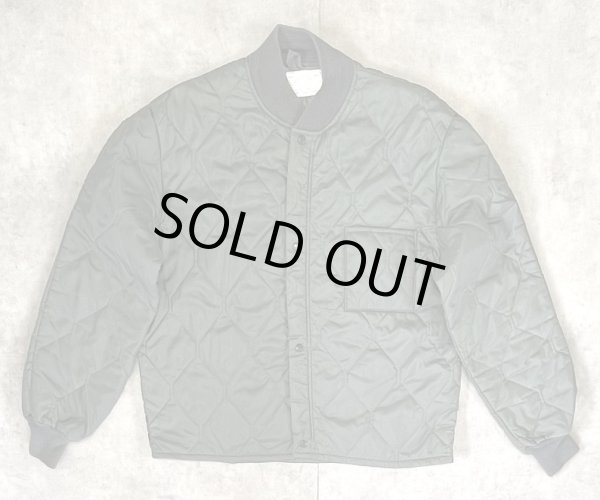 画像1: 70'S アメリカ軍 USAF "CWU-9/P 初期型" キルティング ライナージャケット セージグリーン (VINTAGE) 