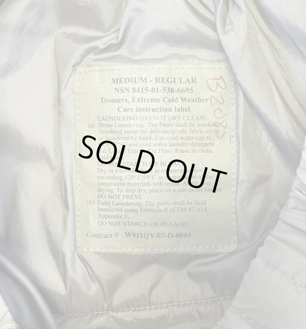 画像2: アメリカ軍 US ARMY ECWCS GENIII LEVEL7 PRIMALOFT パンツ M-R (VINTAGE)