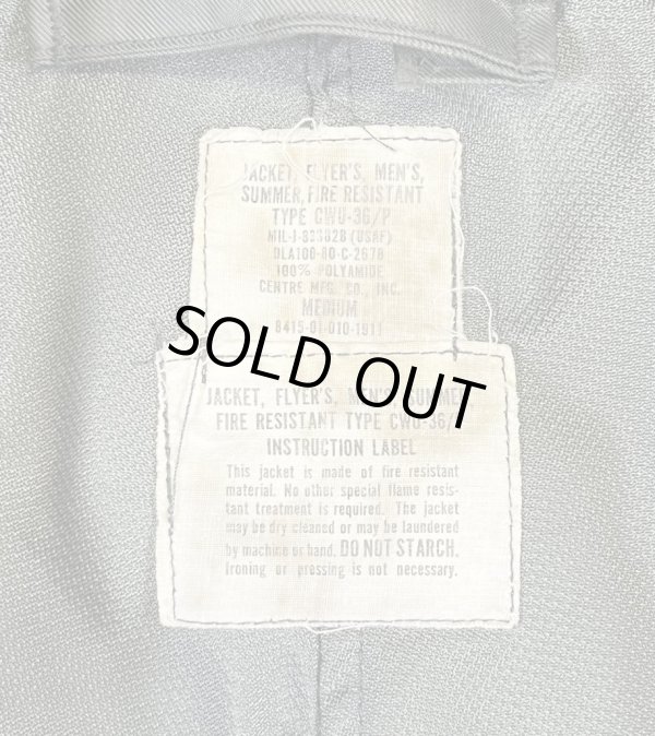 画像2: 80'S アメリカ軍 USAF "CWU-36/P"  初期モデル アラミド フライトジャケット セージグリーン (VINTAGE) 