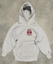 画像1: 90'S CHAMPION "CORNELL ATHLETICS" 刺繍タグ リバースウィーブ パーカー グレー USA製 (VINTAGE)