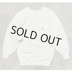 画像: 90'S CHAMPION 刺繍タグ リバースウィーブ 無地 ホワイト USA製 (VINTAGE)