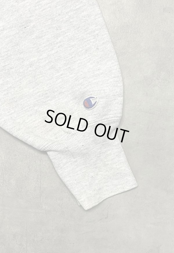 画像4: 90'S CHAMPION "CORNELL ATHLETICS" 刺繍タグ リバースウィーブ パーカー グレー USA製 (VINTAGE)