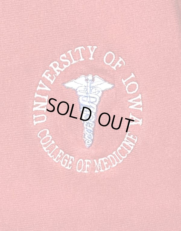 画像3: 90'S CHAMPION "UNIVERSITY OF IOWA" 刺繍タグ リバースウィーブ レッド USA製 (VINTAGE)