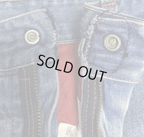 画像3: 70'S MONTGOMERY WARD トップスナップボタン 裏地付き デニム ペインターパンツ インディゴ SCOVILLジップ (VINTAGE)