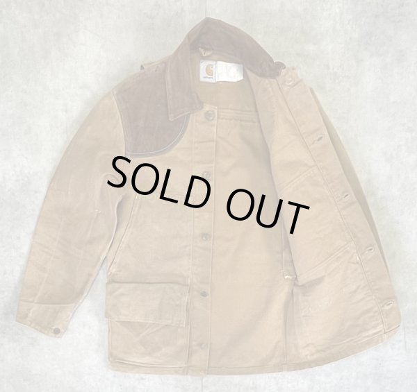 画像3: 80'S CARHARTT 襟コーデュロイ ダック ハンティングジャケット ブラウン USA製 (VINTAGE)