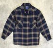 画像1: 90'S PENDLETON "BOARD SHIRT" ウール オープンカラーシャツ チェック柄 USA製 (VINTAGE)
