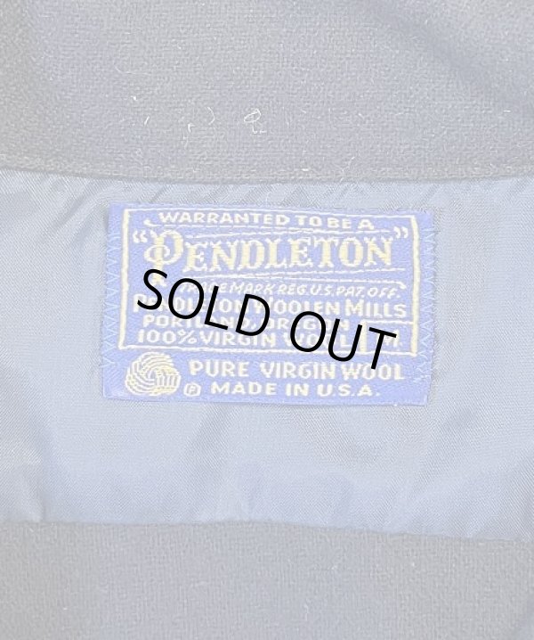 画像2: 70'S PENDLETON "BOARD SHIRT" ウール オープンカラーシャツ ネイビー USA製 (VINTAGE)