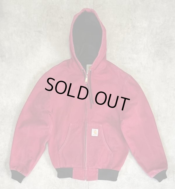 画像1: 90'S CARHARTT 裏地サーマル アクティブジャケット レッド (VINTAGE)