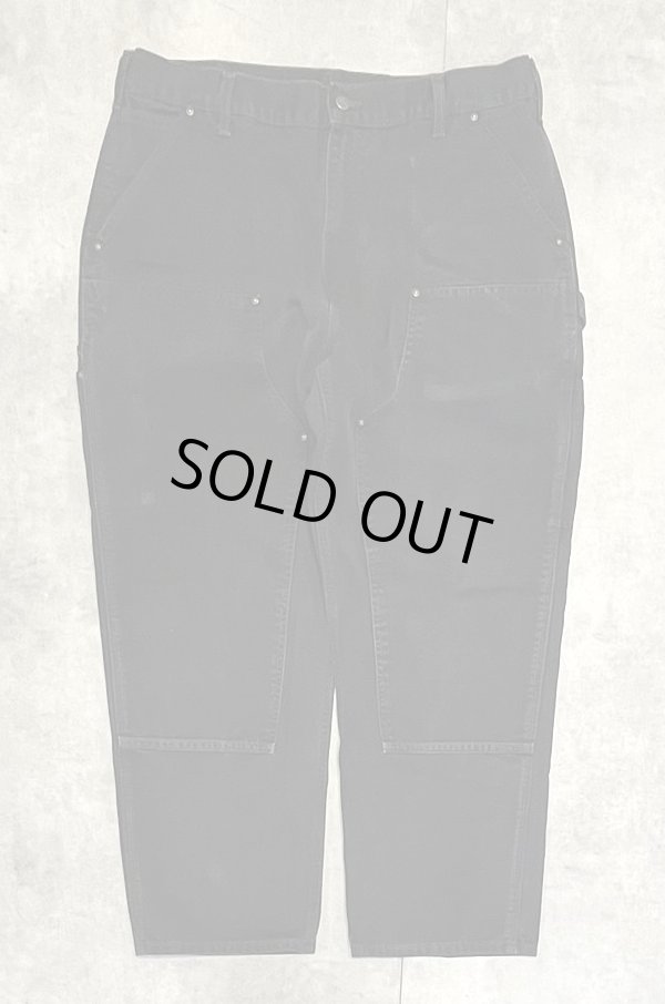 画像1: CARHARTT ダブルニー ダック ペインターパンツ ブラック W38L30 (VINTAGE)