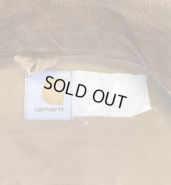 画像2: 80'S CARHARTT 襟コーデュロイ ダック ハンティングジャケット ブラウン USA製 (VINTAGE)