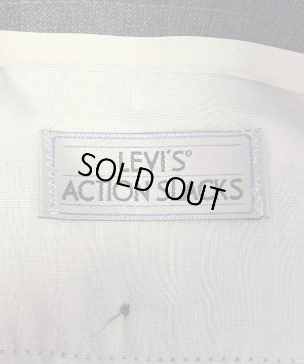 画像2: LEVIS "ACTION SLACKS" スラックス ブルーヘザー TALONジップ USA製 (VINTAGE)