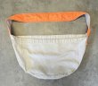 画像3: 70'S UNKNOWN プリント無し ニュースペーパーバッグ ホワイト/オレンジ (VINTAGE)