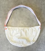 画像: 70'S UNKNOWN プリント無し ニュースペーパーバッグ ホワイト/オレンジ (VINTAGE)