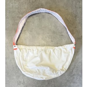画像: 70'S UNKNOWN プリント無し ニュースペーパーバッグ ホワイト/オレンジ (VINTAGE)