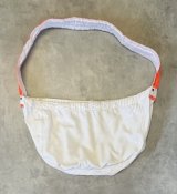 画像: 70'S UNKNOWN プリント無し ニュースペーパーバッグ オフホワイト/オレンジ (VINTAGE)