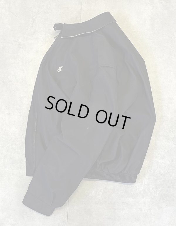 画像4: 90'S RALPH LAUREN チンスト付き ドリズラージャケット ブラック (VINTAGE)