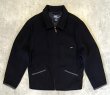画像1: 90'S RALPH LAUREN 裏地キルティング レザーエルボーパッチ ウール スポーツジャケット ダークネイビー (VINTAGE)