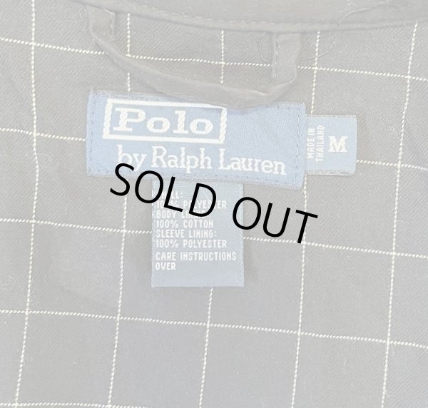 画像2: 90'S RALPH LAUREN チンスト付き ドリズラージャケット ブラック (VINTAGE)