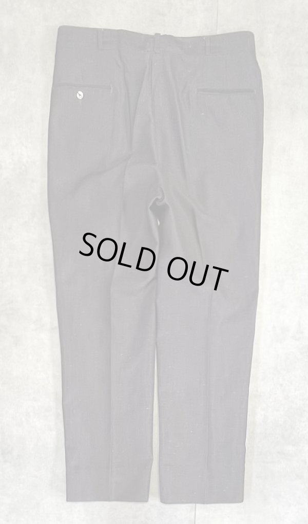 画像3: 70'S UNKNOWN ツータック スラックス チャコール/カラーネップ (VINTAGE)