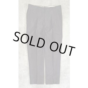 画像: 70'S UNKNOWN ツータック スラックス チャコール/カラーネップ (VINTAGE)