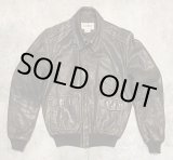 画像: 80'S LL Bean "A-2" レザー フライトジャケット ダークブラウン SCOVILLジップ USA製 (VINTAGE)