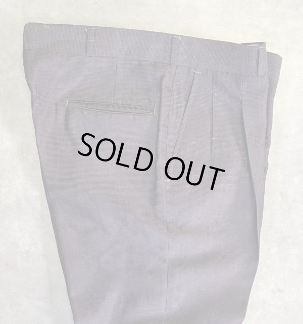 画像2: 70'S UNKNOWN ツータック スラックス チャコール/カラーネップ (VINTAGE)