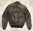 画像6: 80'S LL Bean "A-2" レザー フライトジャケット ダークブラウン SCOVILLジップ USA製 (VINTAGE)