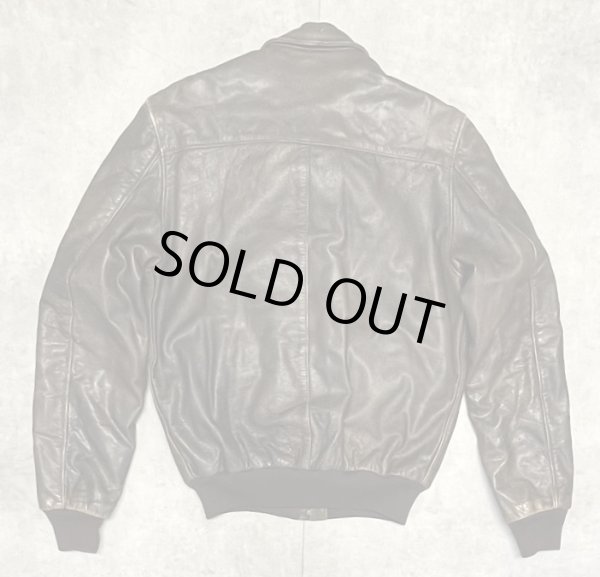 画像6: 80'S LL Bean "A-2" レザー フライトジャケット ダークブラウン SCOVILLジップ USA製 (VINTAGE)