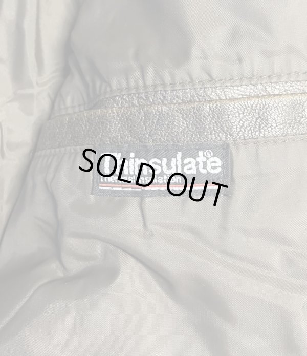 画像5: 80'S LL Bean "A-2" レザー フライトジャケット ダークブラウン SCOVILLジップ USA製 (VINTAGE)