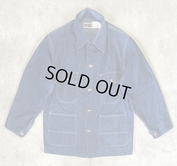 画像1: 80'S BIG MAC 裏地無し デニム カバーオール インディゴ USA製 (VINTAGE)