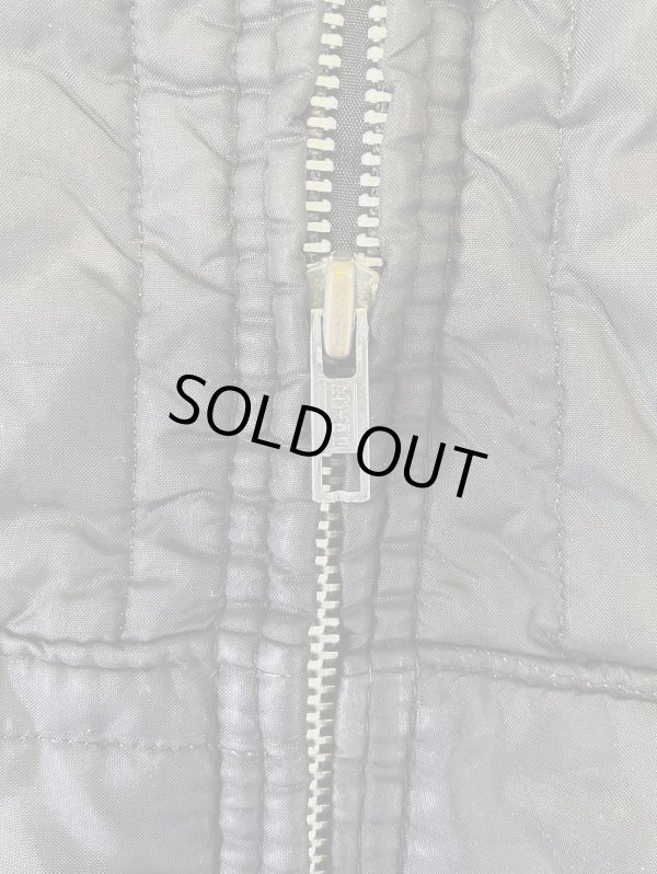 画像3: 70'S BIG MAC 三角タグ キルティングジャケット PRIDEアルミジップ ブラック (VINTAGE) 