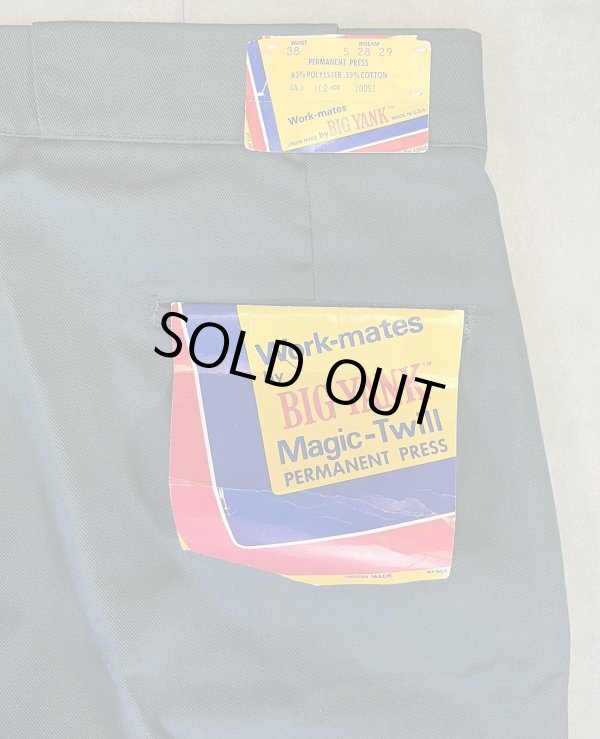 画像6: 70'S BIG YANK "MAGIC-TWILL" ワークパンツ グリーン 42TALONジップ USA製 (DEADSTOCK)